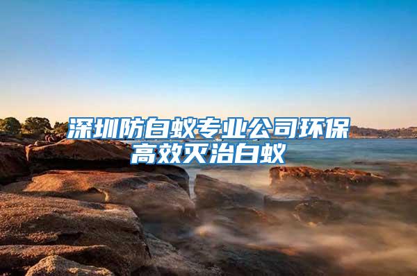 深圳防白蟻專業公司環保高效滅治白蟻