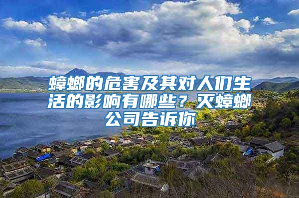 蟑螂的危害及其對人們生活的影響有哪些？滅蟑螂公司告訴你