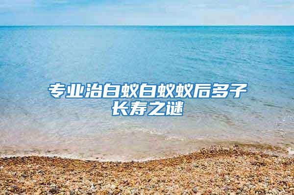 專(zhuān)業(yè)治白蟻白蟻蟻后多子長(zhǎng)壽之謎