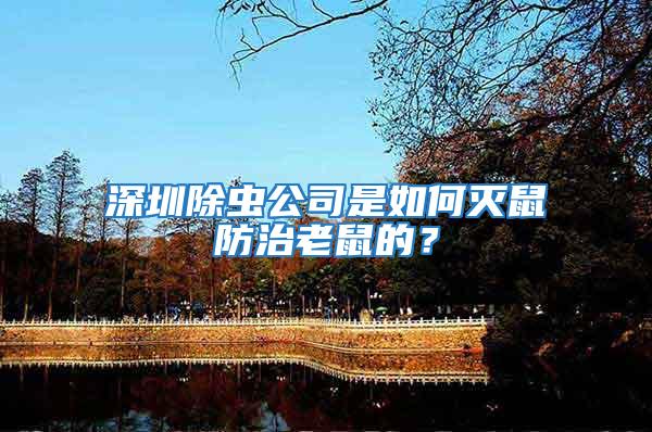 深圳除蟲(chóng)公司是如何滅鼠防治老鼠的？
