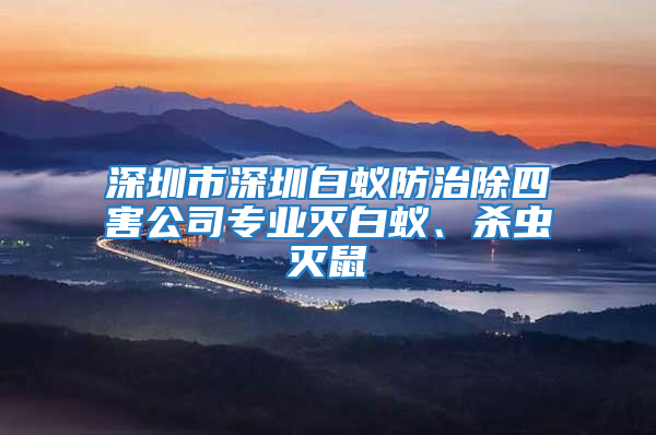深圳市深圳白蟻防治除四害公司專業(yè)滅白蟻、殺蟲滅鼠
