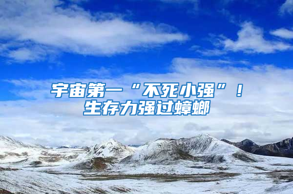 宇宙第一“不死小強(qiáng)”！生存力強(qiáng)過蟑螂