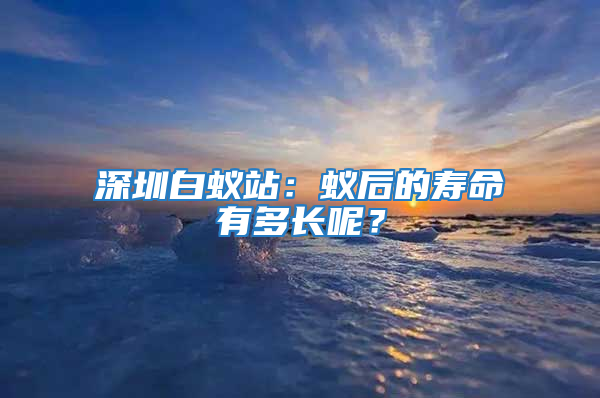 深圳白蟻站：蟻后的壽命有多長(zhǎng)呢？