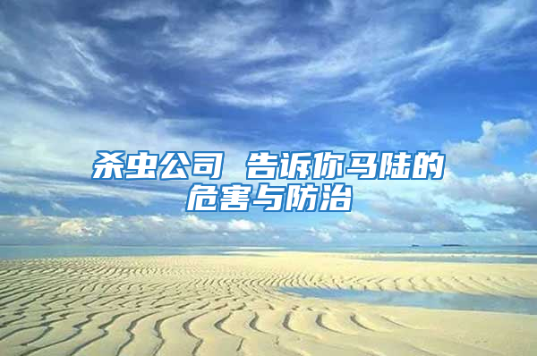 殺蟲公司 告訴你馬陸的危害與防治