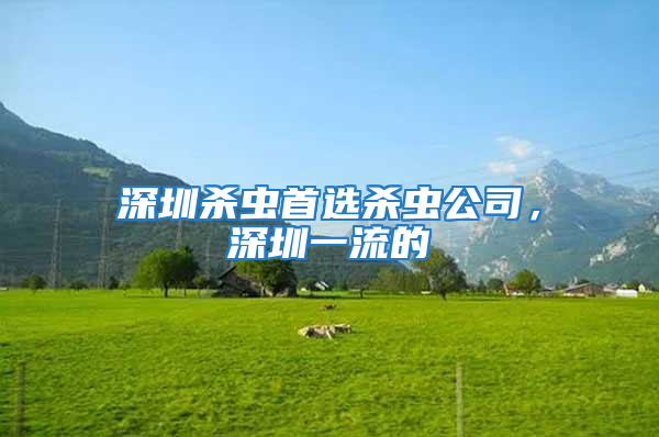 深圳殺蟲(chóng)首選殺蟲(chóng)公司，深圳一流的