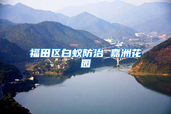 福田區白蟻防治 嘉洲花園