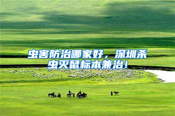 蟲害防治哪家好，深圳殺蟲滅鼠標(biāo)本兼治！