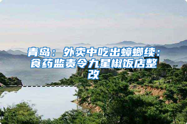 青島：外賣中吃出蟑螂續(xù)：食藥監(jiān)責令九星椒飯店整改