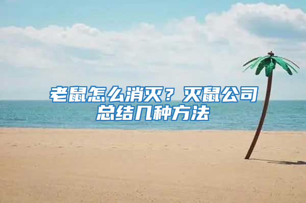 老鼠怎么消滅？滅鼠公司總結幾種方法