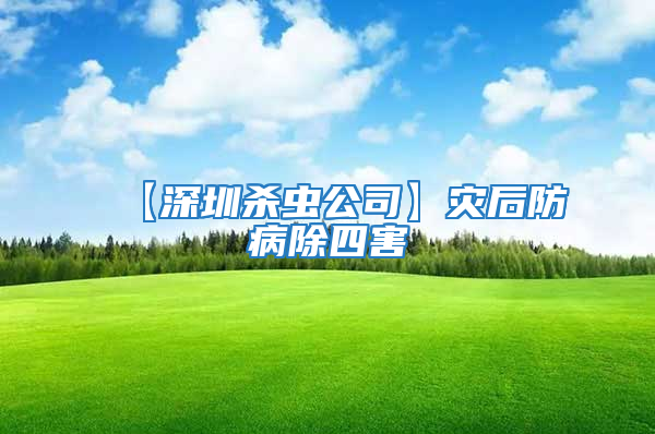 【深圳殺蟲公司】災后防病除四害